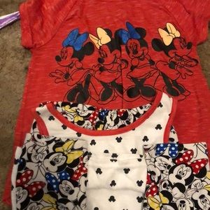 3 piece Disney Mini Mouse legging outfit.